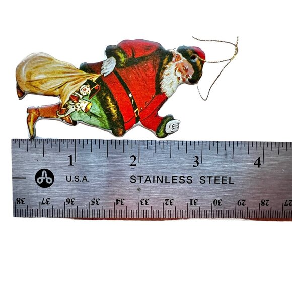 Set Of 4 Vintage Merrimack Publishing Corp. 1977 Santa Claus Christmas O… - Picture 6 of 6